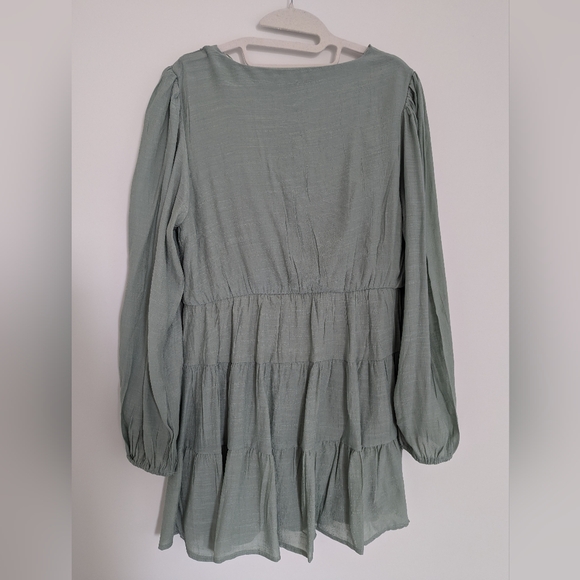 Long sleeve summer flowy dress - Picture 3 of 5